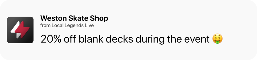 Event Product Discount